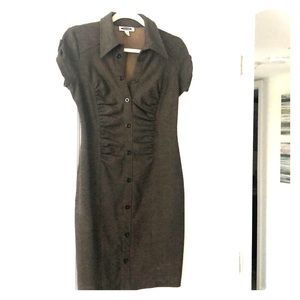 Stylish dress brownish color with tan tone size8
